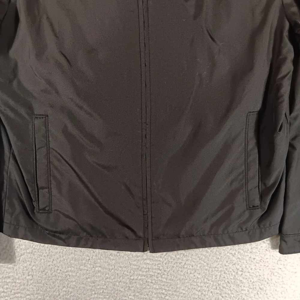 Banana Republic Jacket Mens Medium Black Harrington Bomber Performance Golf